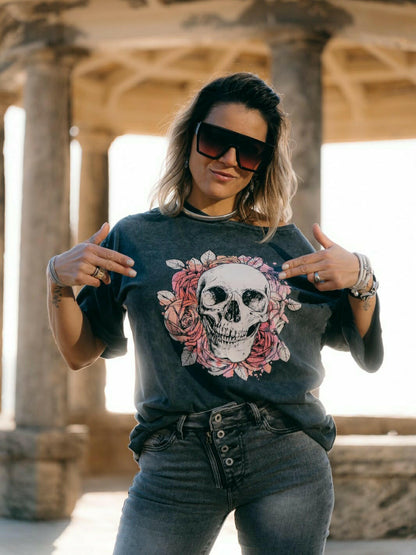 Camiseta oversize calavera-1