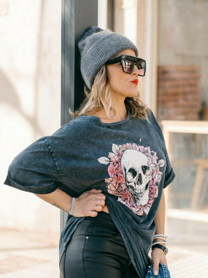 Camiseta oversize calavera-3