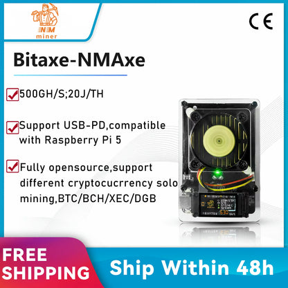 NMAxe OpenSource AxeOS NMMiner Official BM1366 Asic 500G~600GH/s with