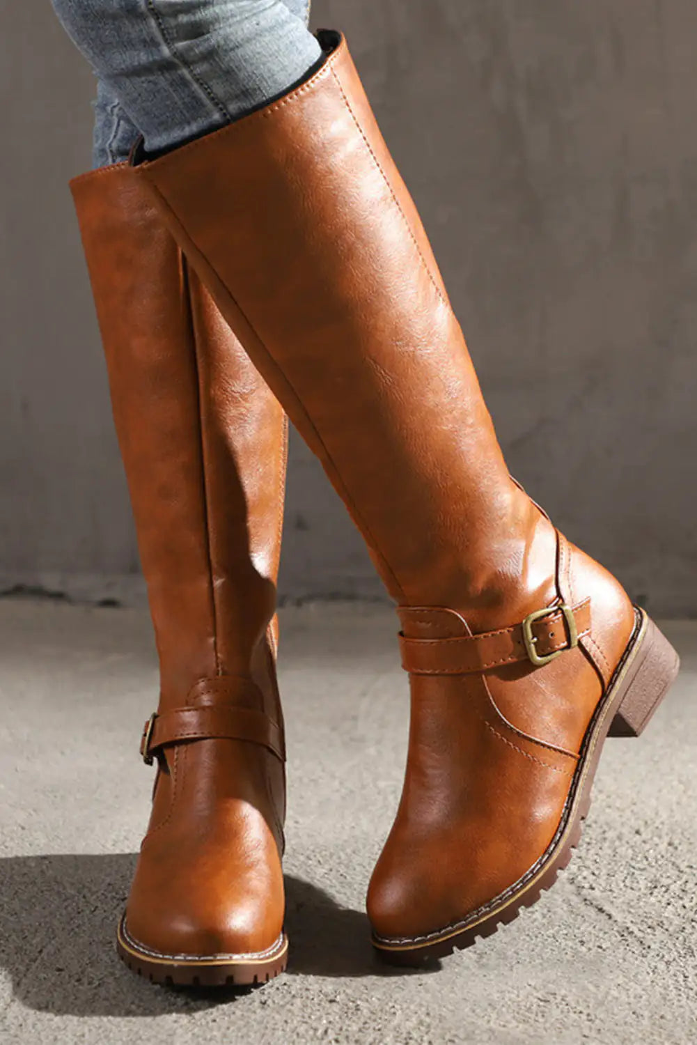 Wide Width Janis Wide Calf Leather Boot